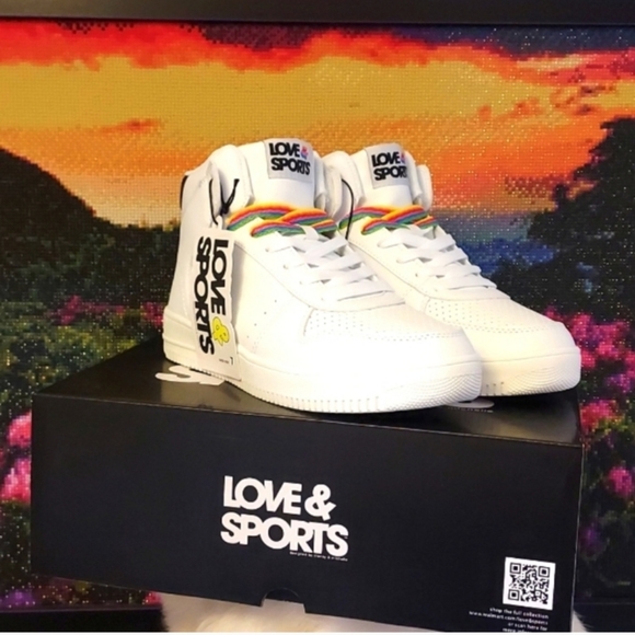 Women's Love & Sport High-Top Sneakers - Picture 2 of 10